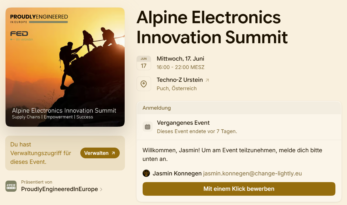 AEIS - Austrian Electronics Innovation Summit AEIS - Austrian Electronics Innovation Summit